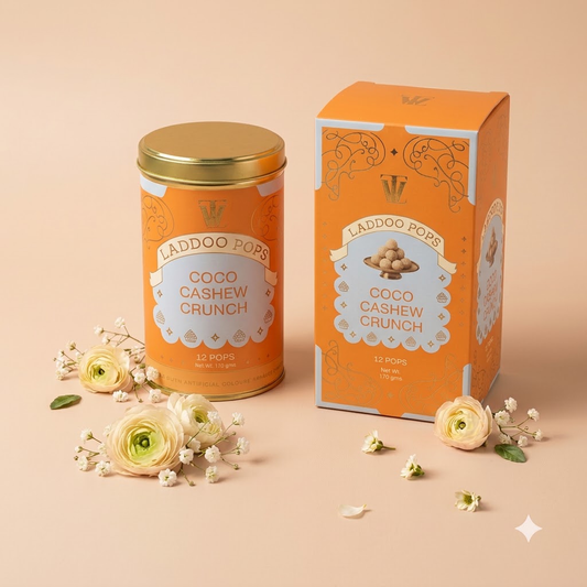 Coco Cashew Crunch Laddoo pop