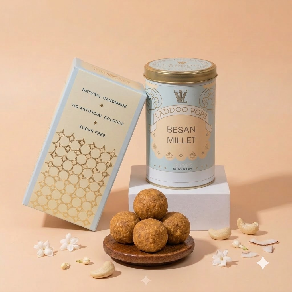 Besan Millet Laddoo pop - Sugar Free