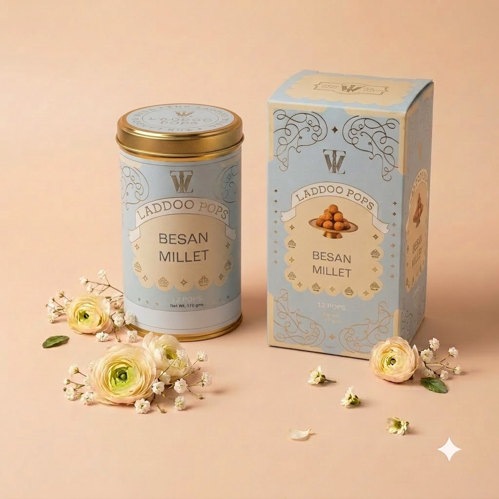 Besan Millet Laddoo pop - Sugar Free