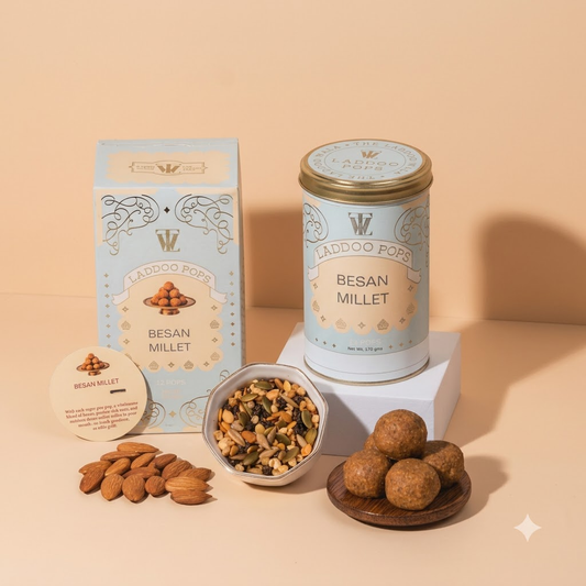 Besan Millet Laddoo pop - Sugar Free