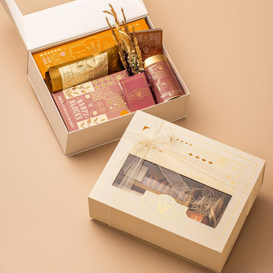 Gulab Gift Hamper premium festive gift hamper with assorted mithai and dry fruits