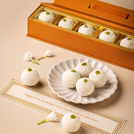 Chandni Laddoo - Chitrakala Box of 5- Luxury Indian Mithai Gift Boxes by The Laddoowala for Every Occasion