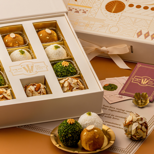 Ardhachandra - Assorted Laddoo Box of 11-Luxury Mithai Gift Boxes by The Laddoowala for Festive Gifting