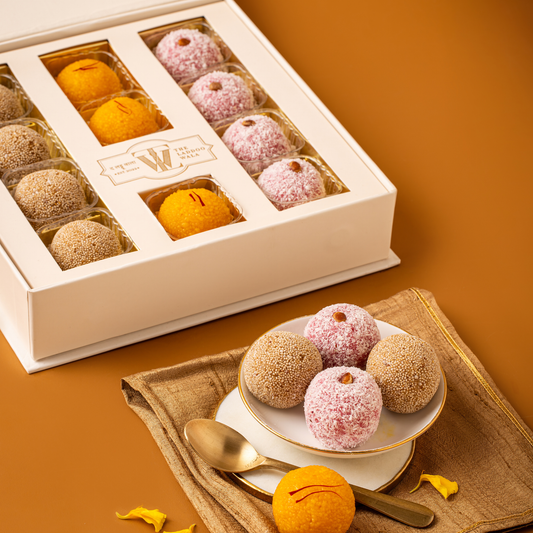 Padmakosha Divine Laddoo Box -Luxury Indian Mithai Gift Boxes by The Laddoowala