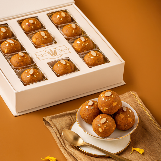 Besan Laddoo - Mudra Box of 11-Luxury Indian Mithai Gift Boxes by The Laddoowala for Every Celebration