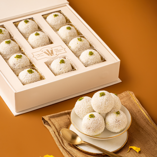 Chandni Laddoo - Mudra Box of 11-Luxury Indian Mithai Gift Boxes by The Laddoowala for Every Occasion
