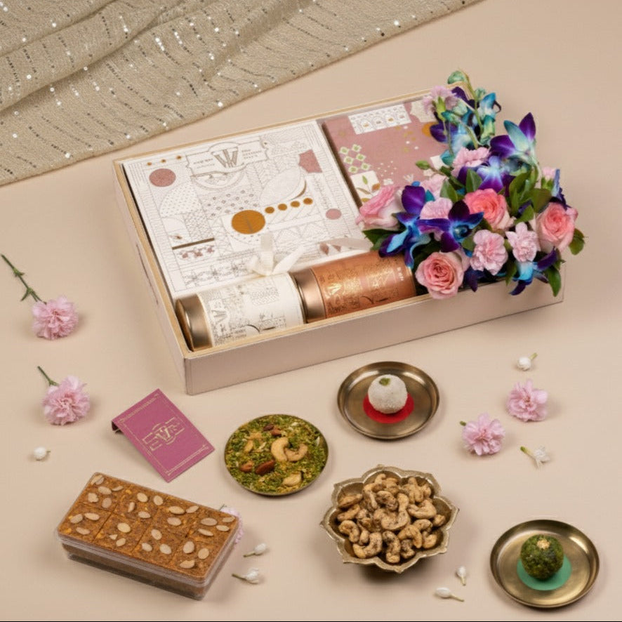 Savour The Sweet Tray with premium assorted Indian mithai for festive gifting
