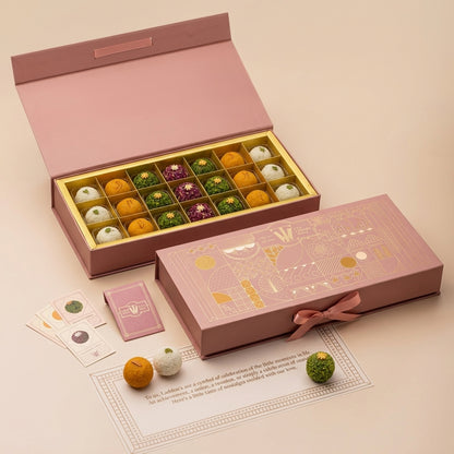 Sita assorted laddoo gift box of 21 – large Indian mithai hamper TheLaddooWala